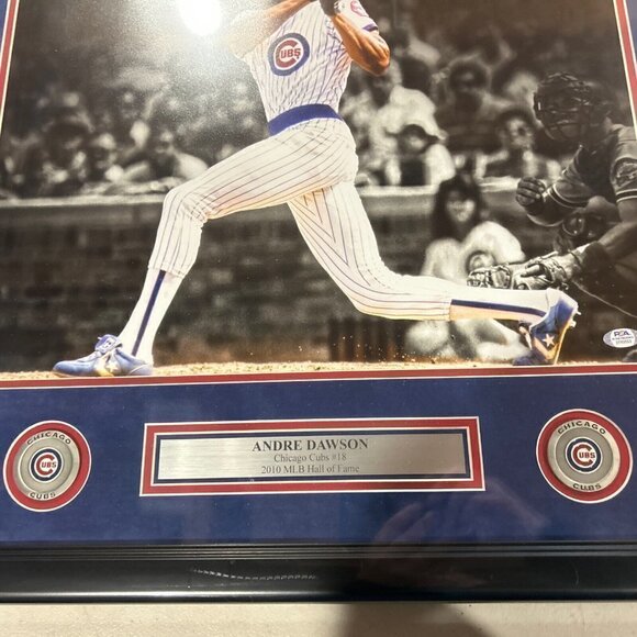 Andre Dawson autograph signed Chicago Cubs 16x20 photo framed PSA - Picture 4 of 4